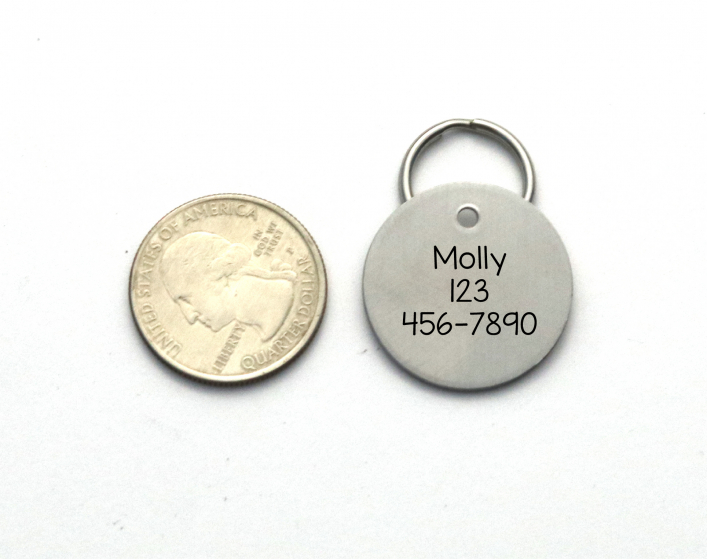 Engraved Critter Bling Pet tag