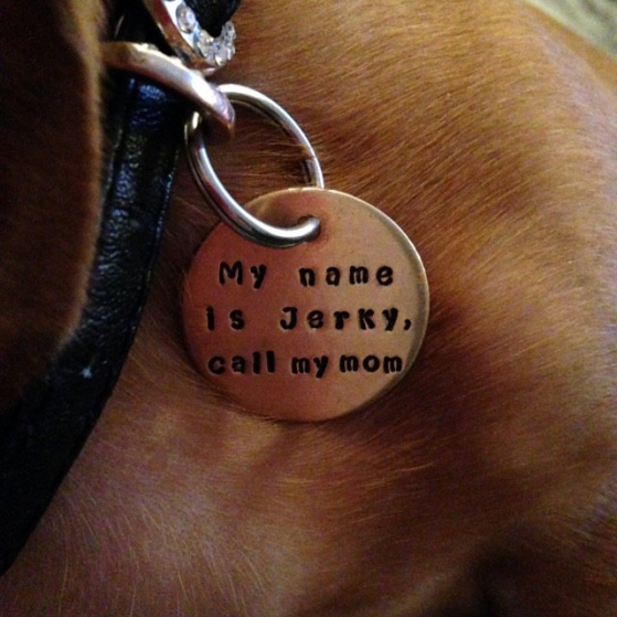 critter bling call my mom tag