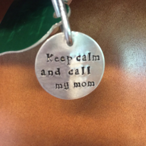 critter bling keep calm tag